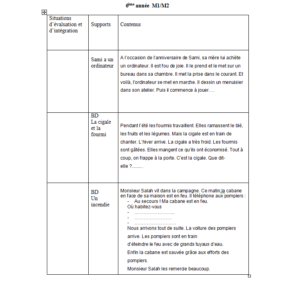 6ème module 1et2